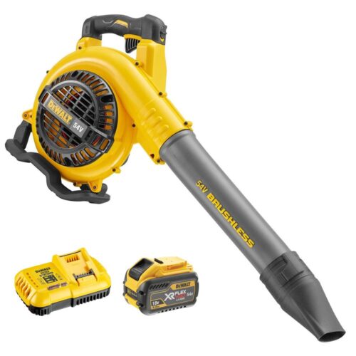 DEWALT DCM572X1-GB 54V XR FLEXVOLT Brushless Blower with 1x 3.0Ah 54V (9.0Ah 18V) XR FLEXVOLT Battery & Charger